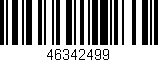 Código de barras (EAN, GTIN, SKU, ISBN): '46342499'