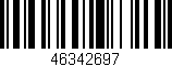 Código de barras (EAN, GTIN, SKU, ISBN): '46342697'