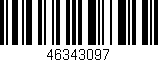 Código de barras (EAN, GTIN, SKU, ISBN): '46343097'
