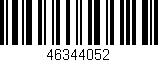 Código de barras (EAN, GTIN, SKU, ISBN): '46344052'