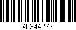 Código de barras (EAN, GTIN, SKU, ISBN): '46344279'