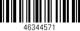 Código de barras (EAN, GTIN, SKU, ISBN): '46344571'