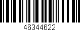 Código de barras (EAN, GTIN, SKU, ISBN): '46344622'