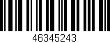 Código de barras (EAN, GTIN, SKU, ISBN): '46345243'