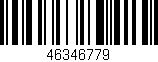 Código de barras (EAN, GTIN, SKU, ISBN): '46346779'