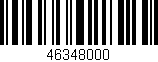 Código de barras (EAN, GTIN, SKU, ISBN): '46348000'