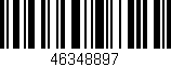 Código de barras (EAN, GTIN, SKU, ISBN): '46348897'