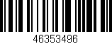 Código de barras (EAN, GTIN, SKU, ISBN): '46353496'