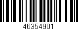 Código de barras (EAN, GTIN, SKU, ISBN): '46354901'