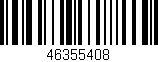 Código de barras (EAN, GTIN, SKU, ISBN): '46355408'