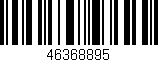 Código de barras (EAN, GTIN, SKU, ISBN): '46368895'