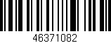Código de barras (EAN, GTIN, SKU, ISBN): '46371082'