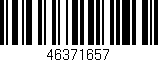 Código de barras (EAN, GTIN, SKU, ISBN): '46371657'