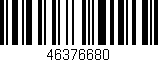Código de barras (EAN, GTIN, SKU, ISBN): '46376680'