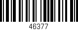 Código de barras (EAN, GTIN, SKU, ISBN): '46377'