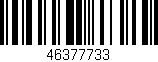 Código de barras (EAN, GTIN, SKU, ISBN): '46377733'