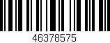Código de barras (EAN, GTIN, SKU, ISBN): '46378575'