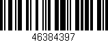 Código de barras (EAN, GTIN, SKU, ISBN): '46384397'