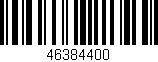 Código de barras (EAN, GTIN, SKU, ISBN): '46384400'