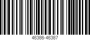 Código de barras (EAN, GTIN, SKU, ISBN): '46386-46387'