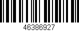 Código de barras (EAN, GTIN, SKU, ISBN): '46386927'