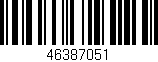 Código de barras (EAN, GTIN, SKU, ISBN): '46387051'