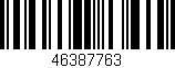 Código de barras (EAN, GTIN, SKU, ISBN): '46387763'