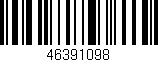 Código de barras (EAN, GTIN, SKU, ISBN): '46391098'
