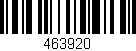 Código de barras (EAN, GTIN, SKU, ISBN): '463920'