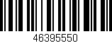 Código de barras (EAN, GTIN, SKU, ISBN): '46395550'