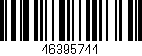 Código de barras (EAN, GTIN, SKU, ISBN): '46395744'