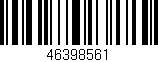 Código de barras (EAN, GTIN, SKU, ISBN): '46398561'