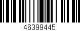 Código de barras (EAN, GTIN, SKU, ISBN): '46399445'