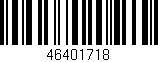 Código de barras (EAN, GTIN, SKU, ISBN): '46401718'