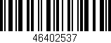 Código de barras (EAN, GTIN, SKU, ISBN): '46402537'