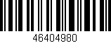 Código de barras (EAN, GTIN, SKU, ISBN): '46404980'