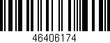 Código de barras (EAN, GTIN, SKU, ISBN): '46406174'