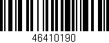 Código de barras (EAN, GTIN, SKU, ISBN): '46410190'