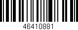 Código de barras (EAN, GTIN, SKU, ISBN): '46410881'