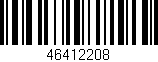 Código de barras (EAN, GTIN, SKU, ISBN): '46412208'