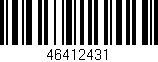 Código de barras (EAN, GTIN, SKU, ISBN): '46412431'