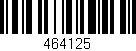 Código de barras (EAN, GTIN, SKU, ISBN): '464125'