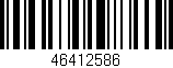 Código de barras (EAN, GTIN, SKU, ISBN): '46412586'