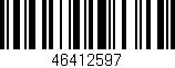 Código de barras (EAN, GTIN, SKU, ISBN): '46412597'