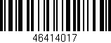 Código de barras (EAN, GTIN, SKU, ISBN): '46414017'