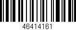Código de barras (EAN, GTIN, SKU, ISBN): '46414161'