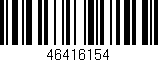 Código de barras (EAN, GTIN, SKU, ISBN): '46416154'