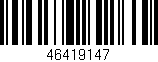 Código de barras (EAN, GTIN, SKU, ISBN): '46419147'
