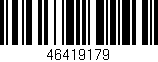 Código de barras (EAN, GTIN, SKU, ISBN): '46419179'
