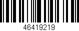 Código de barras (EAN, GTIN, SKU, ISBN): '46419219'